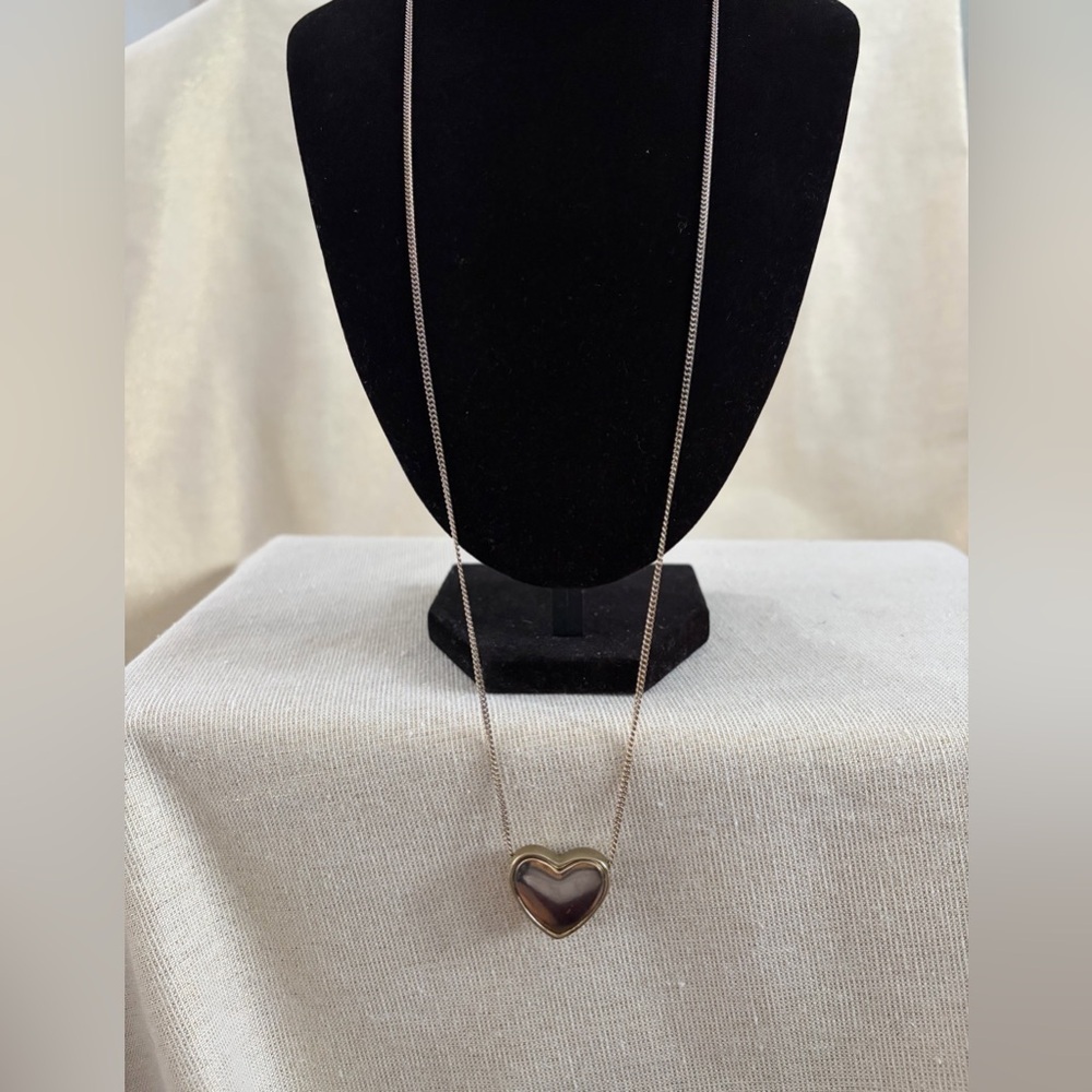 Heart Pendant Necklace in Gold-Tone